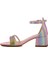 Pembe Taş İşlemeli Kız Çocuk Sandalet 254 Ry 6504 F 2