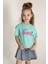 Kız Çocuk Baskılı Tişört (Mavi) 1