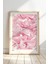Pastel Pembe Tonlarda Soyut Dalga Desenli Japandi Ahşap Duvar Tablosu 1