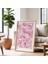 Pastel Pembe Tonlarda Soyut Dalga Desenli Japandi Ahşap Duvar Tablosu 2