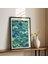 Doğanın Akışı Temalı Yeşil ve Mavi Ahşap Duvar Tablosu 2