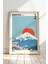 Honshu Adası Fuji Dağı Nisshoki Japon Vintage Doğal Ahşap Çerçeveli tablo 1