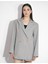 Annalisa Gri Oversize Kadın Ceket 1