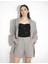 Annalisa Gri Oversize Kadın Ceket 2