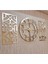 3lü Duvar Saati ve Dekor Gold (Saat 50X50CM Dekor 24X50CM) Türk Rakamlı Mdf Üzeri Aynalı Pleksi 1