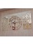 3lü Duvar Saati ve Dekor Gold (Saat 50X50CM Dekor 24X50CM) Türk Rakamlı Mdf Üzeri Aynalı Pleksi 2