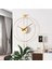 (Büyük Boy 50CM) Gold Tiktok Quartz Mekanizmalı (Ceviz 35 cm Akrep Yelkovan) Modern Duvar Saati 1