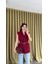 Astarlı Oversize Bordo Yelek 1