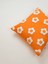 PAPATYA - Çiçek Desenli Punch Kırlent Kılıfı - Turuncu 2