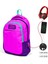 Pembe Mor Kız Çocuk USB Çıkışlı Ilkokul ve Ortaokul Sırt Çantası 2