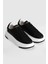 Adel Siyah Deri Kadın Sneaker Ayakkabı 121230017 V2 4