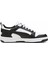 Rebound Low Kısa Siyah Beyaz Erkek Sneaker Spor Ayakkabı 392328-01 V3 2