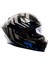 853 Power Blue Black Full Face Motosiklet Kaskı 3