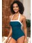 Shekını Karın Kontrolü Tek Parça Mayo Kadınlar Için Retro Halter Mayo Mütevazı Yüzme Kostümü Vintage Mayo Dolgulu Büyük Beden 5
