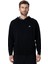 Siyah Erkek Hoodie Sweatshirt Mnh3224-Bk V1 1