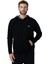 Siyah Erkek Hoodie Sweatshirt Mnh3224-Bk V1 3