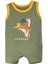 Leopar Askılı Üçlü Kısa Tulum Set 2