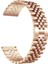 20 mm Universal Rolex Stil Paslanmaz Çelik Kordon Akıllı Pim Rose Gold 2