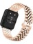 Huawei Watch Fit 2 Uyumlu Rolex Stil Paslanmaz Çelik Kordon Pim Çevirici Aparatı ile Rose Gold 1