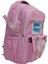 Kore Tarzı 2 Ana Bölmeli Okul Çantası Aksesuarlı Pembe Kız Çocuk Sırt Çantası 44*30*18 cm 3