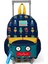Kids Lacivert Civit Robot Desenli Iki Bölmeli Çekcekli Yuva Sırt Çantası 24012 3