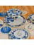 Glore Blue Rose 28 Parça Altın Yaldızlı Cam Çay Ikram Takımı 4