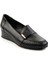 Siyah Leather Kadın Dolgu Topuklu Ayakkabı K01531250003 2