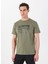 Haki Erkek Relaxed Baskılı T-Shirt J5SM-TST7309 1