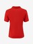 D5SL-TST3598 Nar Çiçeği Basic Düz Kadın Polo T-Shirt 2