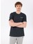 D5SM-TST3783 Siyah Bisiklet Yaka Relaxed Düz Erkek T-Shirt 1