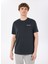D5SM-TST3783 Siyah Bisiklet Yaka Relaxed Düz Erkek T-Shirt 3
