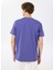 D5SM-TST3775 Mor Bisiklet Yaka Relaxed Baskılı Erkek T-Shirt 5