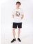 D5SM-TST3838 Kırık Beyaz Bisiklet Yaka Relaxed Baskılı Erkek T-Shirt 2