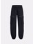 1386481-001 Ua Unstoppable Cargo Pa Lastikli Bel Loose Fit Siyah Kadın Eşofman Altı 5