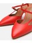 01AYH304240A740 KADIN Deri Kırmızı Ince Topuklu Stiletto 4