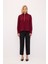 Fermuar Detaylı Bluz Bordo 115L9282000 3