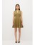 V Yaka Elbise Olive 12442906002 3