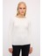 Fitilli Basic Triko Kazak Beyaz 13943867000 1