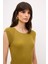 Kayık Yaka Kolsuz Bluz Olive 11544041000 2