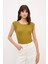 Kayık Yaka Kolsuz Bluz Olive 11544041000 4