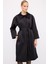 Mert Aslan Kuşaklı Saten Trenchcoat 2