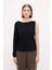 Kayık Yaka Triko Kazak Siyah 139M2114000 1
