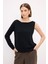 Kayık Yaka Triko Kazak Siyah 139M2114000 4