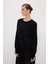 Bisiklet Yaka Kaşmir Karışımlı Triko Kazak Siyah 13943225001 4