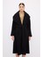 Şal Yaka Kaban Siyah 13644227000 2