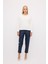 Yakası Taşlı Sweatshirt Vanilya 18744476000 3