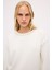 Yakası Taşlı Sweatshirt Vanilya 18744476000 4