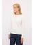 Yakası Taşlı Sweatshirt Vanilya 18744476000 5