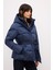 Kuşaklı Şişme Mont Lacivert 15244075000 5