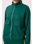 Yeşil Yumuşak Dokulu Dik Yaka Oversize Kargo Cepli Kadın Crop Top Sweatshirt - 97301 4